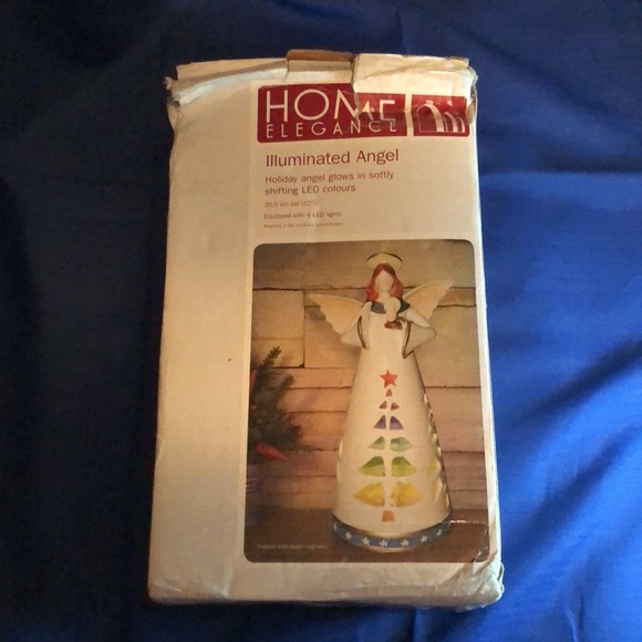 🎄 Ceramic LED Illuminated Angel Christmas Decoration | 2008 | Home Elegance - Picture 11 of 16